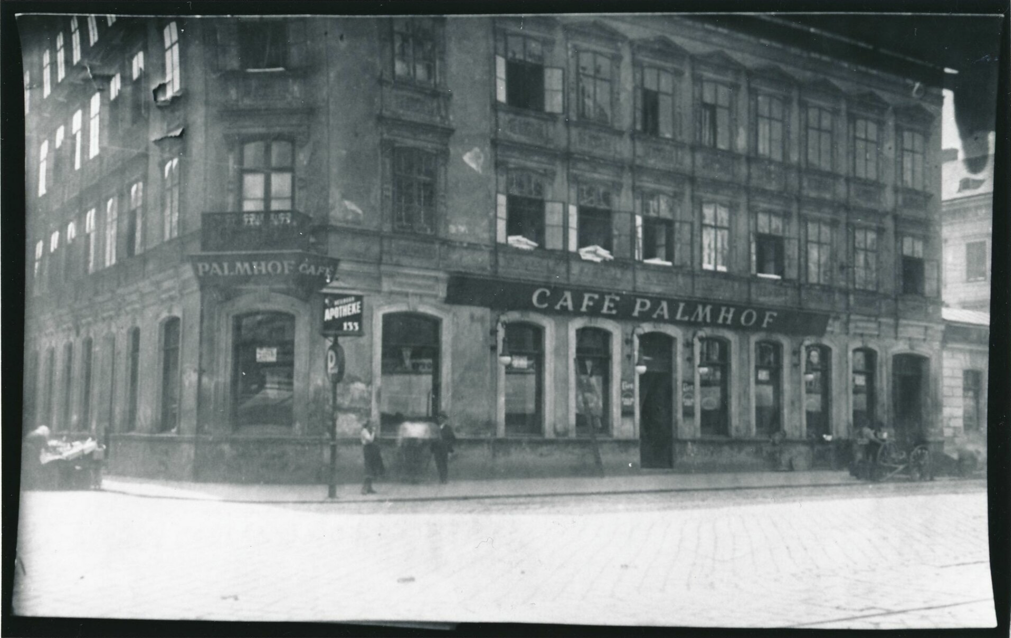 Das Café Palmhof um 1900